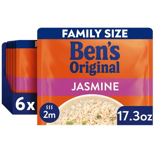 Vista 16 de BEN'S ORIGINAL READY RICE - Arroz basmati, tamaño familiar, bolsa de 17.3 onzas (paquete de 6)