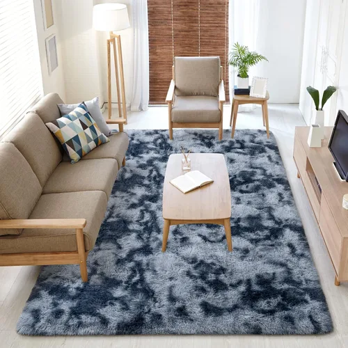 Vista 133 de Softlife Alfombra naranja para dormitorio, alfombra de felpa esponjosa para sala de estar para niñas, alfombra lanuda para niños, alfombra suave