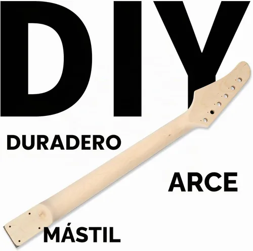 Vista 4 de Ktaxon Kit de guitarra eléctrica DIY con cuerpo de caoba, color de madera Color de madera de llama