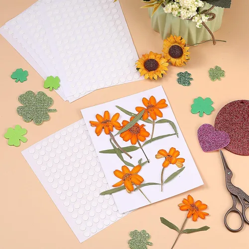 Vista 5 de Zonon Adhesivos de doble cara con puntos de pegamento transparente, pegamento para globos, redondo, sin rastros, adhesivo fuerte, impermeable