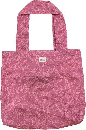 Vista 5 de HAIKU Bloom Packable, bolsa de viaje para compras/bolsa de comestibles reutilizable hecha de productos respetuosos del medio ambiente