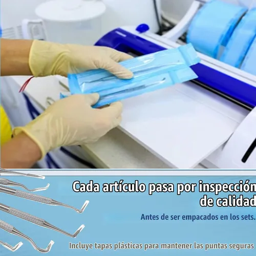 Vista 4 de Juego de 6 microsondas de precisión de acero inoxidable, 5.5 pulgadas de longitud total