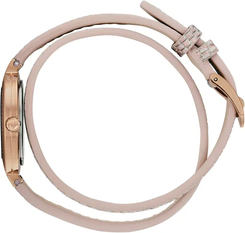 Vista 2 de Bulova Ladies Rhapsody Quartz Diamond Leather Double Wrap Strap Watch