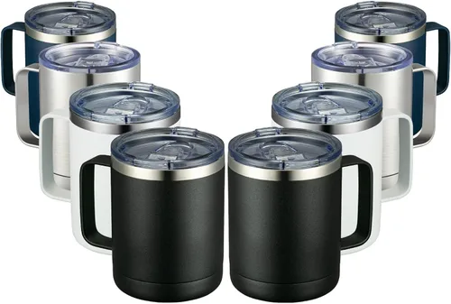 Vista 34 de MEWAY - Taza de café con asa, vaso térmico