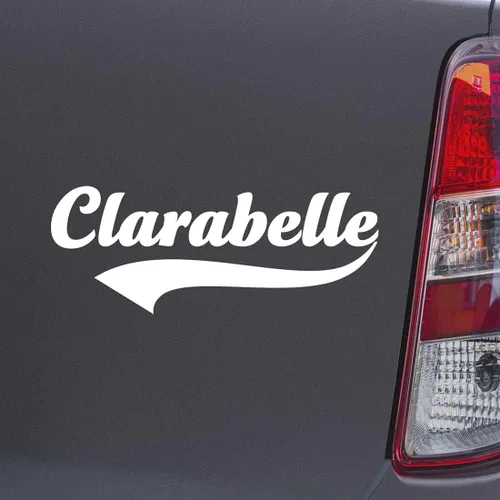 Vista 3 de CLARABELLE Name Blue Color Car Laptop Wall Bumper Decal Sticker, DesF12