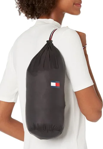 Vista 3 de Tommy Hilfiger Chaqueta de plumón acolchada con cheurón de longitud media para mujer