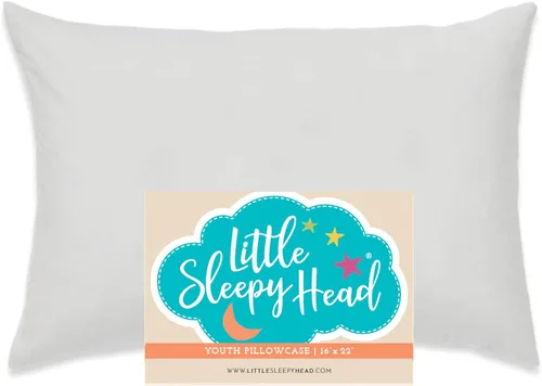 Vista 62 de Funda de almohada para jóvenes Little Sleepy Head - 100% funda de almohada de algodón y hipoalergénica - Funda de almohada envolvente de ajuste