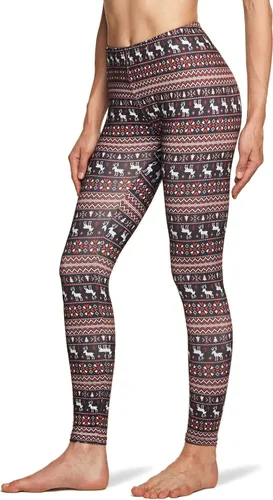 Vista 2 de TSLA- 1 o 2 paquetes de pantalones térmicos de yoga para mujer, forro polar de compresión, entrenamiento de invierno, mallas deportivas.
