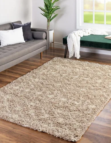 Vista 61 de Unique Loom Moroccan Trellis Shag Collection - Alfombra de área - Meknes (2 pies 2 pulgadas x 3 pies 1 pulgada, rectangular, marrón claro/marfil)