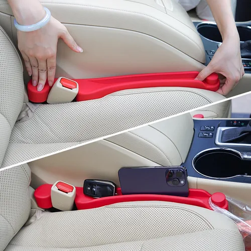 Vista 12 de Givifive Juego de 2 rellenos de espacio para asiento de automóvil, espuma suave, multifuncional, con organizador y función de gancho, tapón