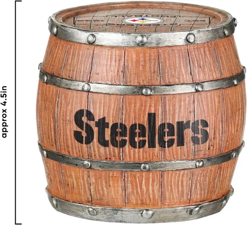 Vista 151 de FOCO NFL Team Logo 5-Pack Barrel Beverage Drink Coaster Set