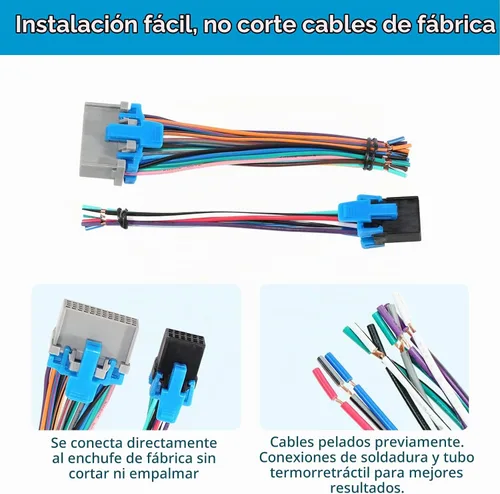 Vista 3 de RED WOLF Arnés de cableado de radio macho hembra enchufe compatible con GMC Chevy Silverado 2003-2007, 2005-2009 Buick Lacrosse instalar adaptador