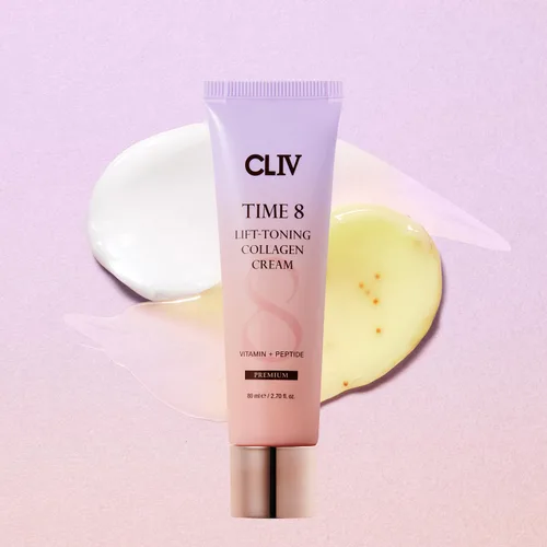 Vista 7 de CLIV Time 8 Lift Crema tonificante de colágeno – Crema hidratante facial coreana para el cuidado de la piel con péptidos, niacinamida y complejo