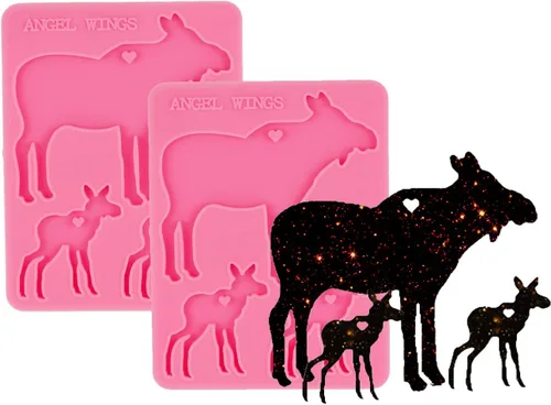 Vista 29 de Shiny Bear Family - Molde para llavero de resina para hacer manualidades con arte epoxi