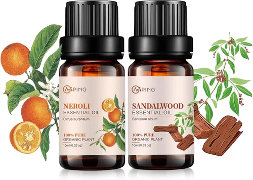 Vista 22 de Aceites esenciales de manzana y cereza, aceites vegetales naturales 100% puros y orgánicos para difusor, aroma, spa, masaje, yoga, perfume, 2 x 0.3