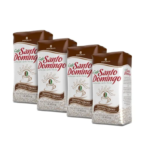 Vista 9 de Café Santo Domingo, bolsa de 16 onzas, café de grano entero, tostado medio, producto de la República Dominicana (paquete de 1)