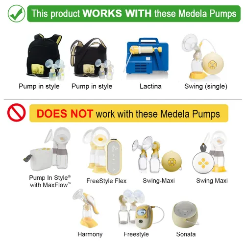 Vista 2 de Protector de pecho de una pieza (0.75 pulgadas, extra pequeño) compatible con extractores de leche Medela