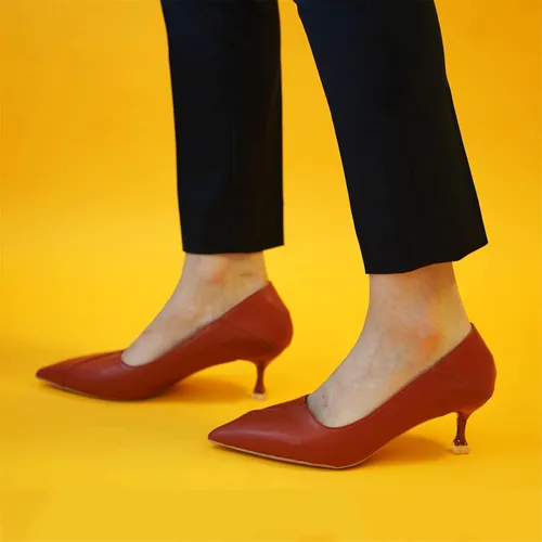 Vista 5 de C.Paravano Kitten Heels for Women I Women's Pumps I Women's Designer Pumps I Low Heels for Women I Women Short Heels I Stiletto Heels I Pointed Toe