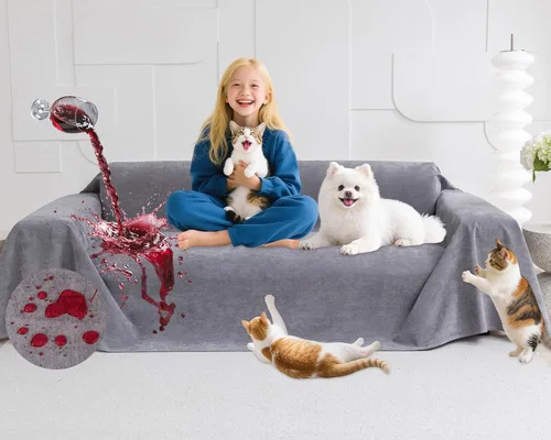 Vista 19 de Protector de muebles contra arañazos para gatos, antideslizante, impermeable, para mantener alejados a los gatos, protectores de sofá aptos
