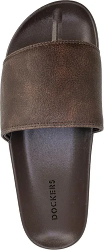 Vista 4 de Dockers Sandalias cómodas moldeadas para hombre, marrón, negro, talla 8-14, Marrón