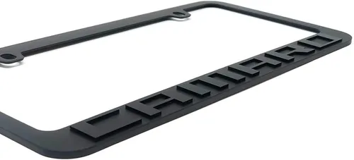 Vista 2 de Chevrolet Marco para placa de vehículo negra elegante
