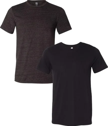 Vista 103 de Bella Canvas 3413c para hombre (1) Triblend verde + (1) Triblend rojo