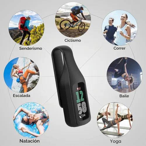 Vista 6 de Accesorio de soporte de clip para pulsera de repuesto Fitbit Charge 6 Negro