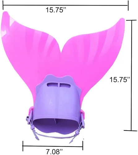 Vista 8 de GALLDEALS Sirena para niñas con monoaleta rosa para niñas de 9 a 10 años