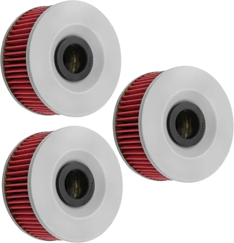 Vista 6 de Caltric Paquete de 3 filtros de aceite compatibles con Yamaha 600 Fz600 Fz-600 Fzr600 1986-1990