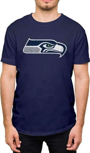 Vista 26 de Hybrid Sports NFL - Distressed Team Logo - Officially Licensed Adult Short Sleeve Fan Tee for Men & Women