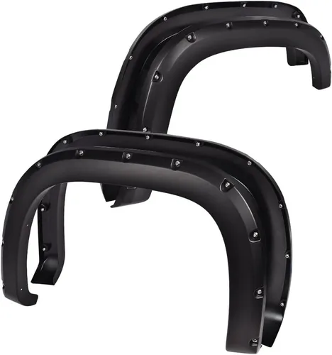 Vista 11 de Guardabarros G-PLUS para Chevy Silverado 1500 2007-2013, 4 unidades Fit Silverado 2500HD 3500HD 2007-2014,Fit 78.0"/97.6" Bed Fleetside,Not For