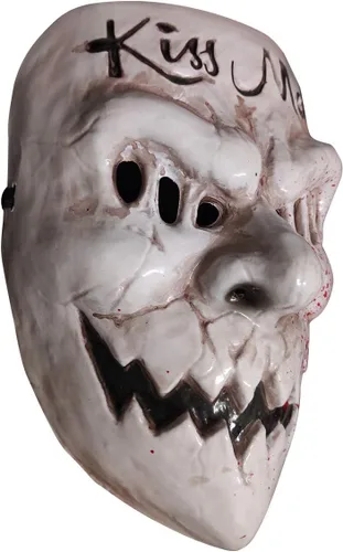 Vista 3 de Gmasking Máscara de cosplay de asesino erradicado de terror 2018 Anarquía Máscara de beso de Halloween
