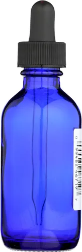 Vista 4 de Whole Foods Market, Botella de vidrio azul con tapa cuentagota, 2 onzas líquidas