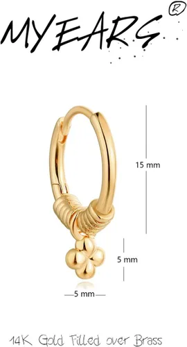 Vista 5 de MYEARS Women Huggie Earrings Gold Hoop 14K Gold Filled Small Simple Handmade Hypoallergenic Everyday Jewelry