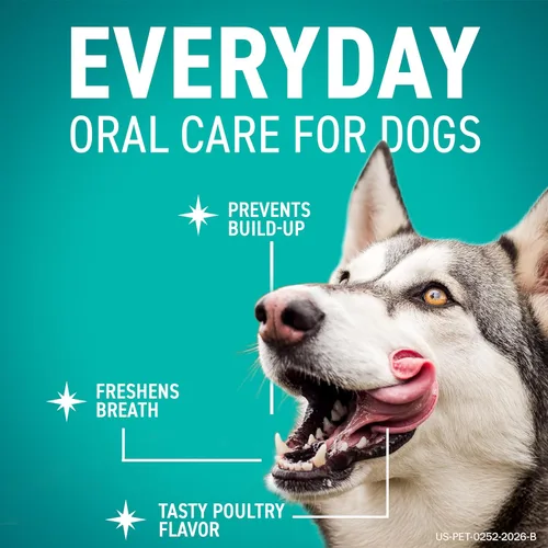 Vista 3 de OraVet Masticables de higiene dental para perros pequeños, cuidado bucal con delmopinol, sabor a vainilla, 14