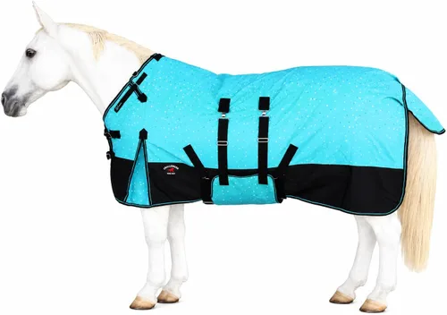 Vista 12 de CHALLENGER 60" manta pesada impermeable 5B104 del invierno del peso de la participación del caballo 1200D Rosa/Morado/Ombre