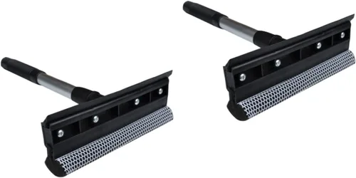 Vista 10 de LALAFINA - Kit de limpieza de ventanas de doble cara limpiaparabrisas de vidrio en forma de T para un uso resistente