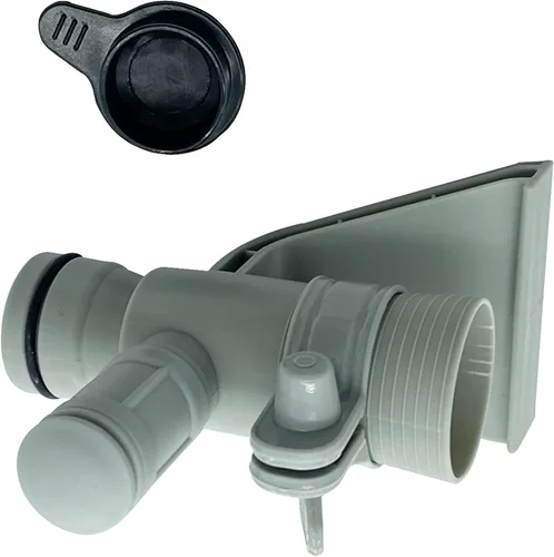 Vista 5 de 637R 12363 Soporte de tubería y válvula de chorro de aire de repuesto para piscina sobre el suelo (con tapa negra)