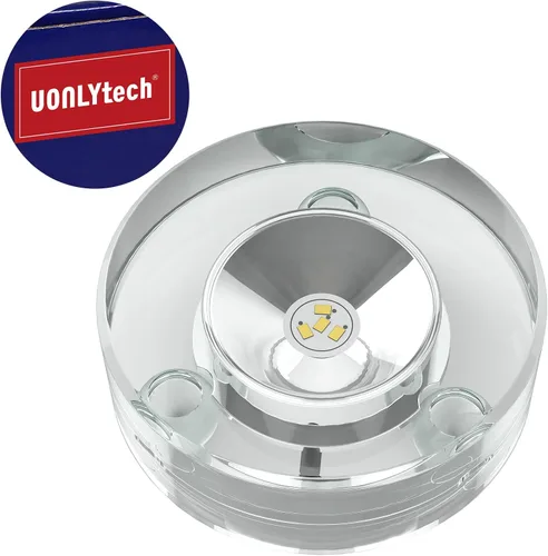 Vista 6 de Uonlytech Base de lámpara de mesa con luces LED, base iluminada para cristal de resina, arte de resina, soporte de arte de vidrio, enchufe de EE.