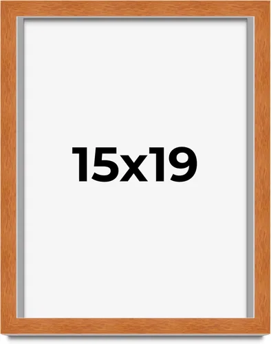 Vista 166 de Marco de 3 x 3 pulgadas de madera maciza de nuez y miel marrón con plexiglás acrílico UV, respaldo de tablero de espuma y accesorios para colgar