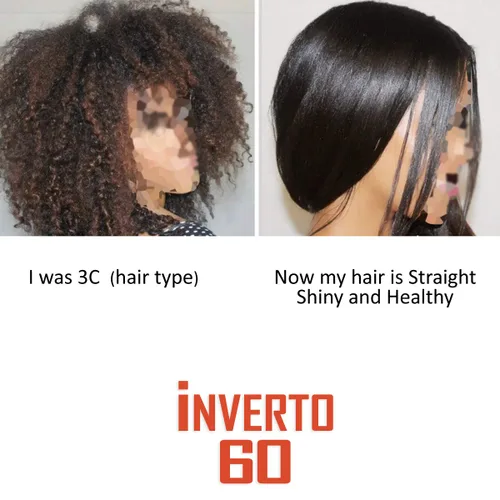 Vista 6 de INVERTO 60 Advanced Gel Complex Brazilian Keratin Hair Blowout Treatment Formaldehyde Free Straightening Smoothing and Repair Damaged Hair Keratin
