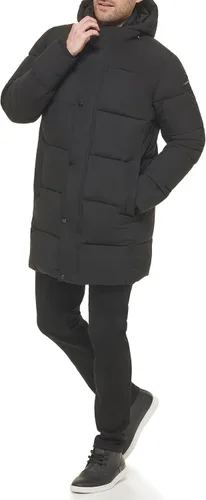 Vista 5 de Calvin Klein Chaqueta larga elástica acolchada para hombre