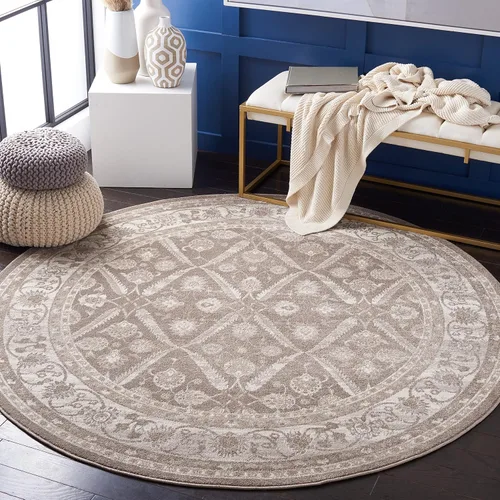 Vista 8 de SAFAVIEH Colección Sofia Alfombra de Pasillo - 66 cm x 183 cm, Azul y Beige, Diseño Oriental Vintage Desgastado, No Desprende Pelusa y Fácil