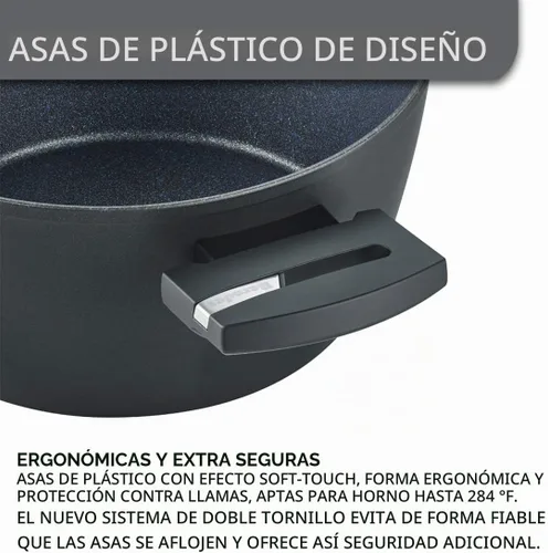 Vista 4 de Berndes Balance Induction Enduro Cookware Set 4 Piezas Aluminio Negro