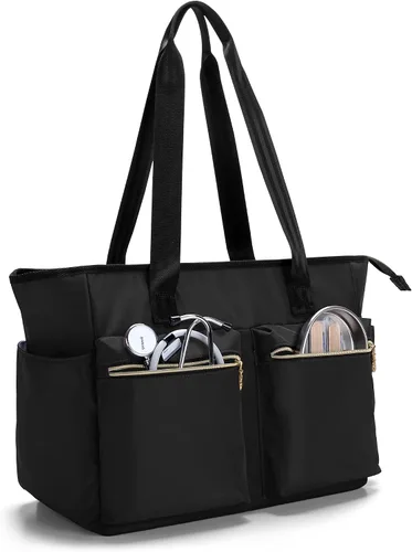 Vista 22 de Damero Bolsa de enfermera con funda para laptop para el trabajo y el cuidado del hogar, estudiantes de medicina