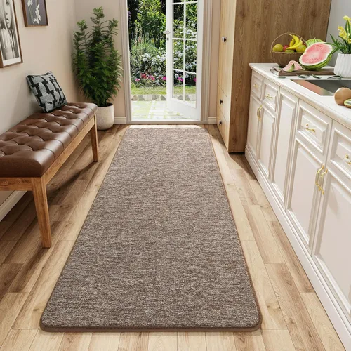 Vista 14 de AROGAN Alfombra Shag de Pasillo de 2 x 4 pies para pasillos, alfombras lavables con espuma viscoelástica para dormitorio, entrada