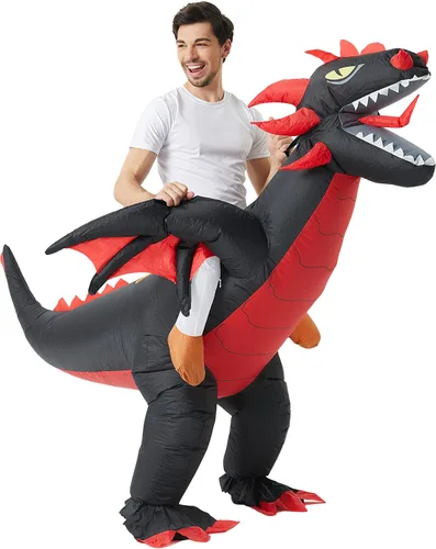 Vista 4 de ZYJ-AWASA Disfraz inflable de Halloween, disfraz de Navidad para Halloween, fiesta de Navidad, carnaval