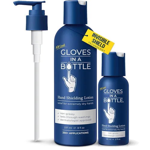 Vista 11 de Loción de Manos Gloves In A Bottle para Enfermeras – Mejor Crema de Manos de Viaje para Manos Secas y Agrietadas, Alivio del Eczema y Psoriasis