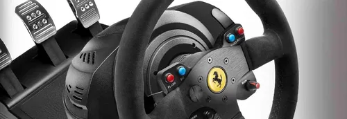 Vista 7 de Thrustmaster T300 Ferrari Integral Racing Wheel Alcantara Edition Racing Wheel with pedals (PS5, PS4, PC)