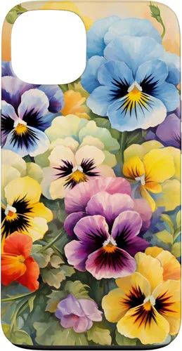 Vista 7 de Southern Boho Chic Happy Pansy Floral Garden Bouquet Case for iPhone 17